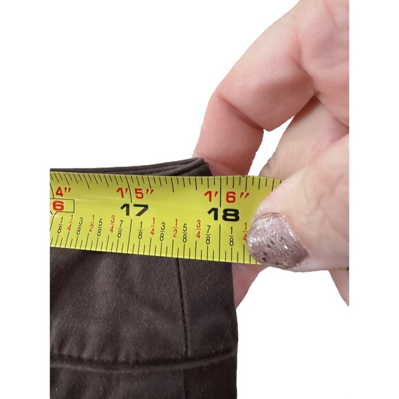 🌸3/$15🌸Ann Taylor Lindsay Curvy Brown Slacks sz 12 - Picture 4 of 7